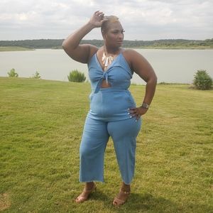 Denim Romper